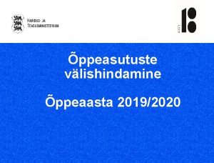 ppeasutuste vlishindamine ppeaasta 20192020 Vlishindamine pitulemuste hindamine ppeasutuste