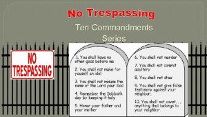 Ten Commandments Series Sabbath Keeping Exodus 20 8