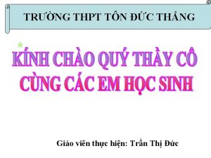 TRNG THPT TN C THNG Gio vin thc