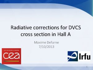 Radiative corrections for DVCS cross section in Hall