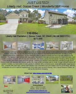 JUST LISTED Liberty Hall Goose Creek Wonderful 5