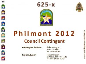 Philmont 2012 Council Contingent Advisor Sid Covington Scout
