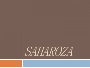 Saharoza formula