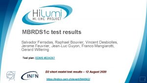 MBRDS 1 c test results Salvador Ferradas Raphael
