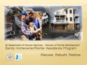 NJ Department of Human Services Division of Family