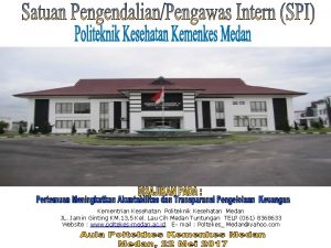 Kementrian Kesehatan Politeknik Kesehatan Medan JL Jamin Ginting