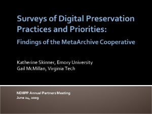 Katherine Skinner Emory University Gail Mc Millan Virginia