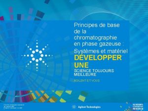 Principes de base de la chromatographie en phase