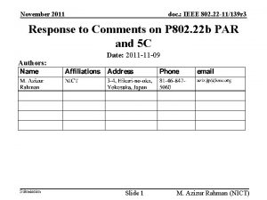 November 2011 doc IEEE 802 22 11139 r