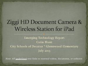 Ziggi HD Document Camera Wireless Station for i