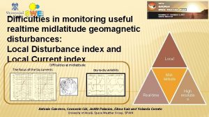 Difficulties in monitoring useful realtime midlatitude geomagnetic disturbances