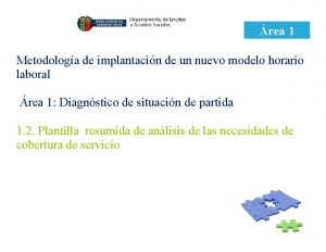 rea 1 Metodologa de implantacin de un nuevo