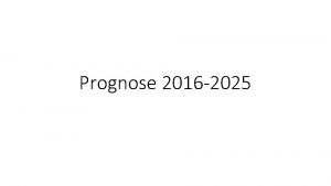 Prognose 2016 2025 Antal ESRD Patienter prognoser 1995