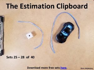 The Estimation Clipboard Sets 25 28 of 40