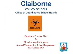 Claiborne COUNTY SCHOOLS Office of Coordinated School Health