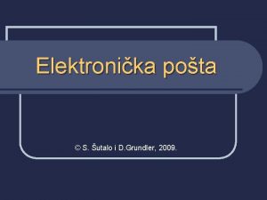 Elektronika pota S utalo i D Grundler 2009