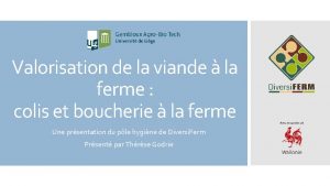 Valorisation de la viande la ferme colis et