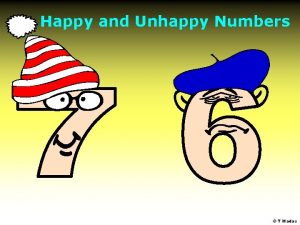 Happy and Unhappy Numbers T Madas What makes