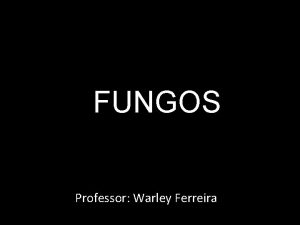 FUNGOS Professor Warley Ferreira CARACTERSTIAS GERAIS Eucariontes Heterotrficos