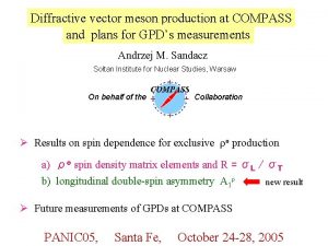 Diffractive vector meson production at COMPASS and plans