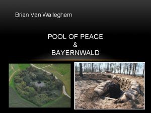 Brian Van Walleghem POOL OF PEACE BAYERNWALD HEUVELLAND