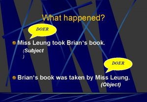 What happened DOER Miss Leung took Brians book
