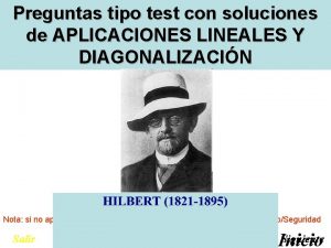 Aplicaciones lineales y diagonalizacin Preguntas tipo test con