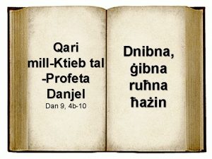 Qari millKtieb tal Profeta Danjel Dan 9 4