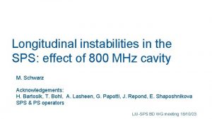 Longitudinal instabilities in the SPS effect of 800