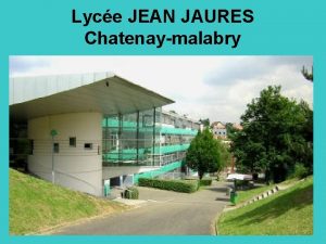 Lyce JEAN JAURES Chatenaymalabry baccalaurat technologique STI 2