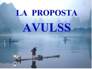 LA PROPOSTA AVULSS LOARI Opera Assistenza Religiosa agli