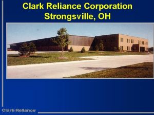 Clark Reliance Corporation Strongsville OH Fuel Gas Treatment