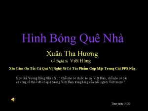 Hnh Bng Qu Nh Xun Tha Hng C