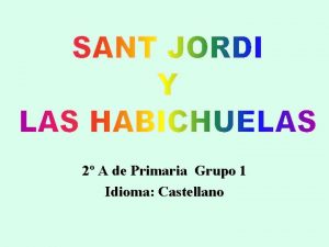 2 A de Primaria Grupo 1 Idioma Castellano