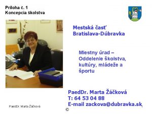 Prloha 1 Koncepcia kolstva Mestsk as BratislavaDbravka Miestny