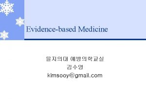 Evidencebased Medicine kimsooygmail com EBM 1800 France Paris
