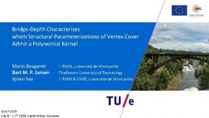 BridgeDepth Characterizes which Structural Parameterizations of Vertex Cover