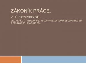 ZKONK PRCE Z 2622006 SB VE ZNN Z