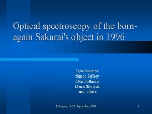 Optical spectroscopy of the bornagain Sakurais object in