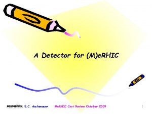 A Detector for Me RHIC E C Aschenauer