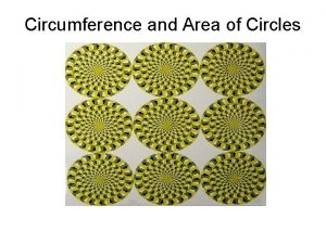 Circumference and Area of Circles Parts of a