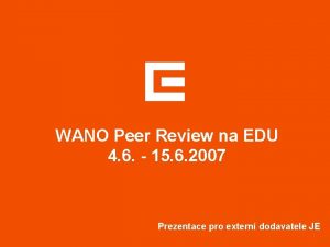 WANO Peer Review na EDU 4 6 15