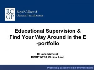 Educational Supervision Find Your Way Around in the