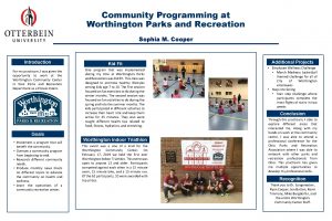Community Programming at Worthington Parks and Recreation Sophia