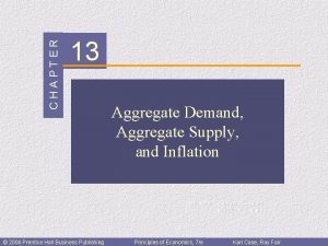 CHAPTER 13 Aggregate Demand Aggregate Supply and Inflation