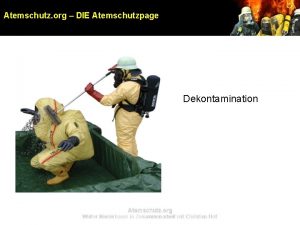 Atemschutz org DIE Atemschutzpage Dekontamination Atemschutz org Walter