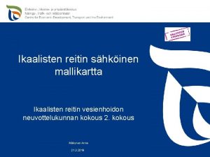 Ikaalisten reitin shkinen mallikartta Ikaalisten reitin vesienhoidon neuvottelukunnan