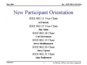 May 2004 doc IEEE 802 11 04422 r