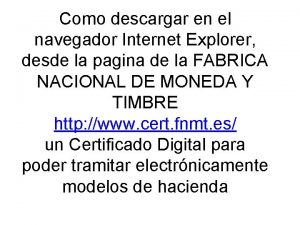 Como descargar en el navegador Internet Explorer desde