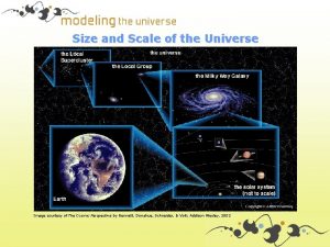 Size and Scale of the Universe Image courtesy